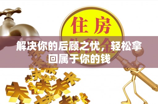 若羌解决你的后顾之忧，轻松拿回属于你的钱