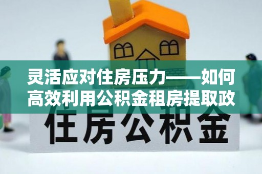 若羌灵活应对住房压力——如何高效利用公积金租房提取政策