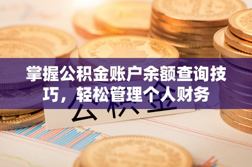 若羌掌握公积金账户余额查询技巧，轻松管理个人财务