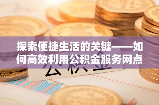 若羌探索便捷生活的关键——如何高效利用公积金服务网点查询功能
