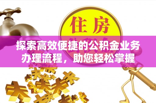 若羌探索高效便捷的公积金业务办理流程，助您轻松掌握