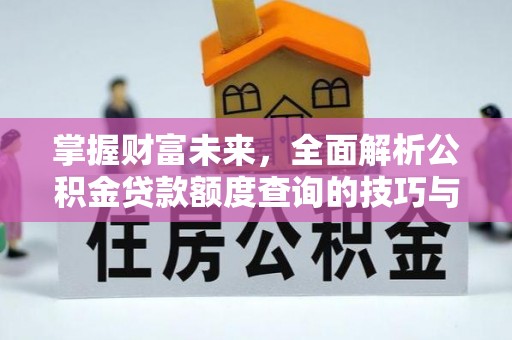 若羌掌握财富未来，全面解析公积金贷款额度查询的技巧与策略