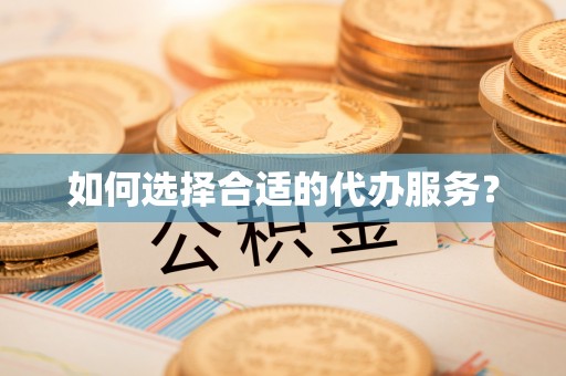若羌如何选择合适的代办服务？