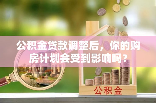 若羌公积金贷款调整后，你的购房计划会受到影响吗？