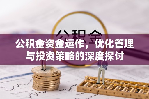 若羌公积金资金运作，优化管理与投资策略的深度探讨