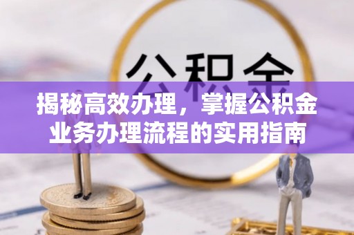 若羌揭秘高效办理，掌握公积金业务办理流程的实用指南