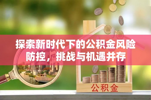 若羌探索新时代下的公积金风险防控，挑战与机遇并存