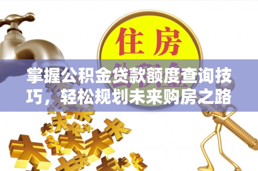 若羌掌握公积金贷款额度查询技巧，轻松规划未来购房之路