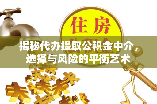 若羌揭秘代办提取公积金中介，选择与风险的平衡艺术