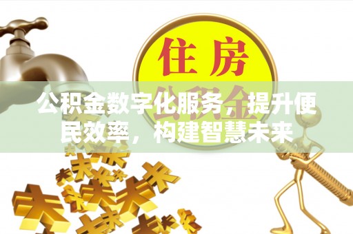 若羌公积金数字化服务，提升便民效率，构建智慧未来