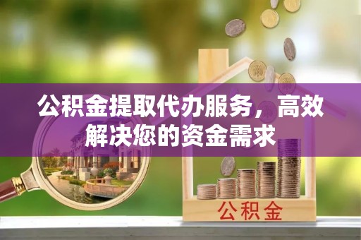 若羌公积金提取代办服务，高效解决您的资金需求