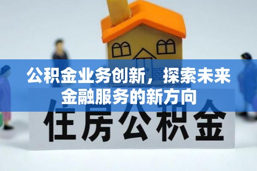 若羌公积金业务创新，探索未来金融服务的新方向