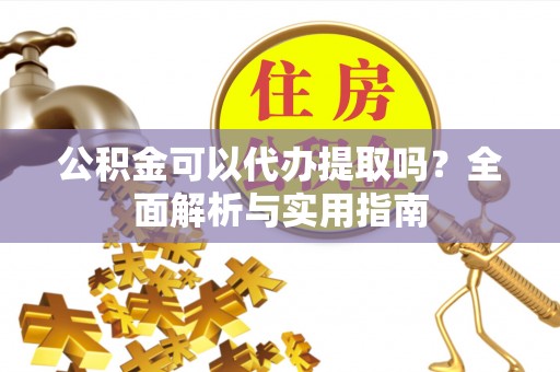 若羌公积金可以代办提取吗？全面解析与实用指南