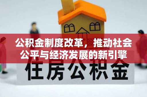 若羌公积金制度改革，推动社会公平与经济发展的新引擎