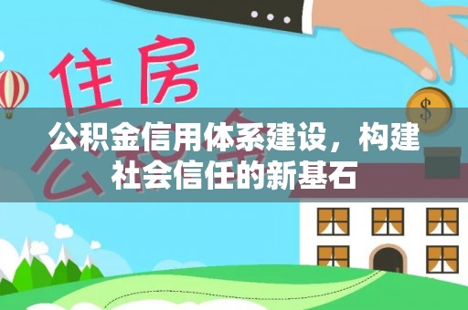 若羌公积金信用体系建设，构建社会信任的新基石