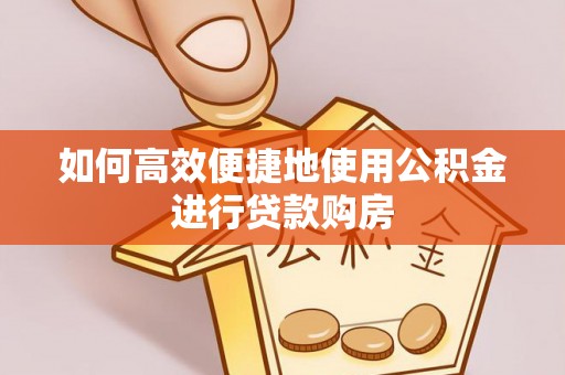 若羌如何高效便捷地使用公积金进行贷款购房