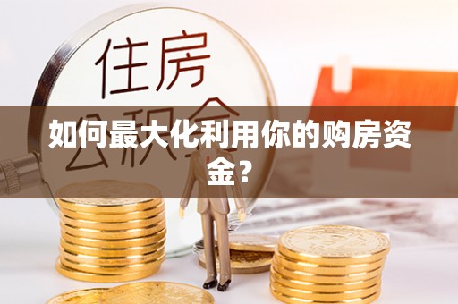 若羌如何最大化利用你的购房资金？